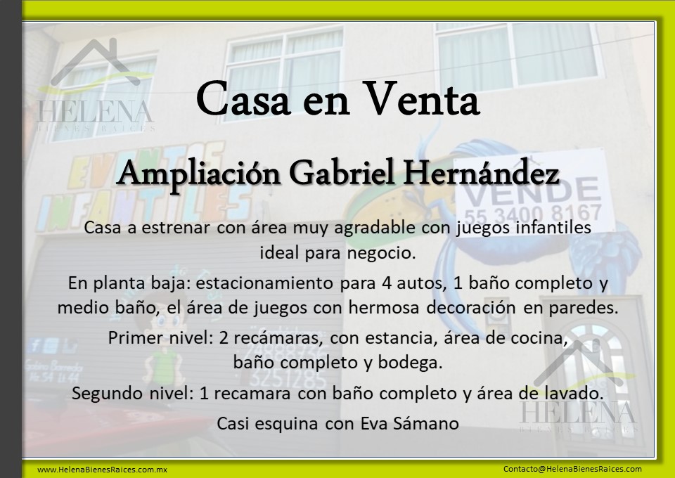 Ampliación Gabriel Hernández, Gustavo A. Madero 07089, 4 Habitaciones Habitaciones,CASA HABITACIÓN,EN VENTA,1044