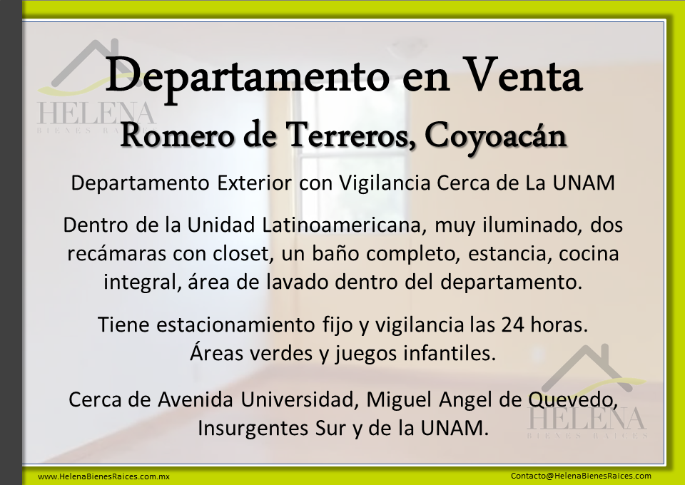 Romero de Terreos, Coyoacan 04310, 2 Habitaciones Habitaciones,DEPARTAMENTO,EN VENTA,1063